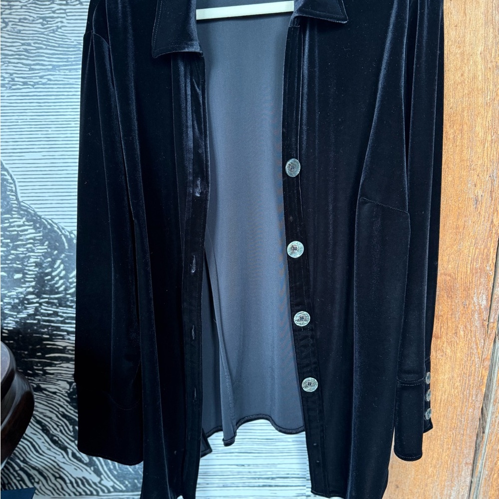 VTG Black Velvet Women's Jacket 1x